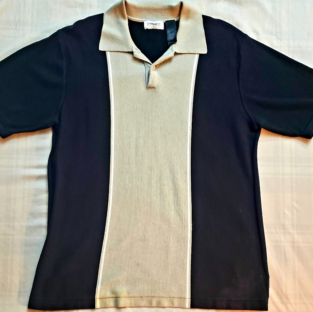 Mens Large Casual Claiborne Polo Style Shirt